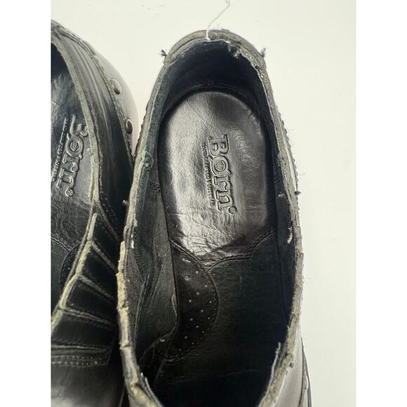 Born Womens Black Size 6‎ 1/2 Booties Western Studded - Picture 7 of 11